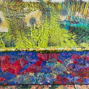 Layers n layers of acrylic paint